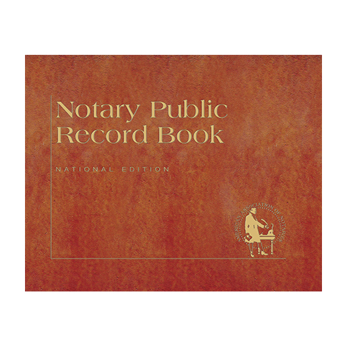 Oklahoma Notary Public Record Book (Journal ) - Traditional Brown Cover