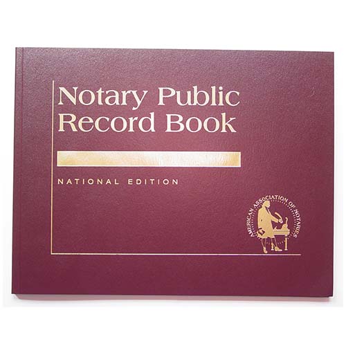 Oklahoma Contemporary Notary Record Book (Journal) - with thumbprint space